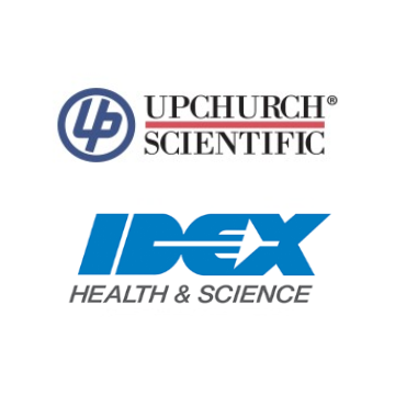 Upchurch Scientific PEEK Cross Assembly for 1/16 inch OD Tubing, 3.8 uL, 1/4-28 Flat-Bottom, 0.50 mm Thru-hole, 1,000 psi, 100/pk- P-722C - Click Image to Close